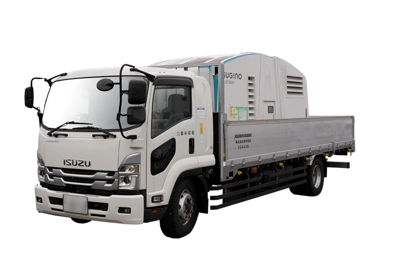 超高圧水発生装置積載車